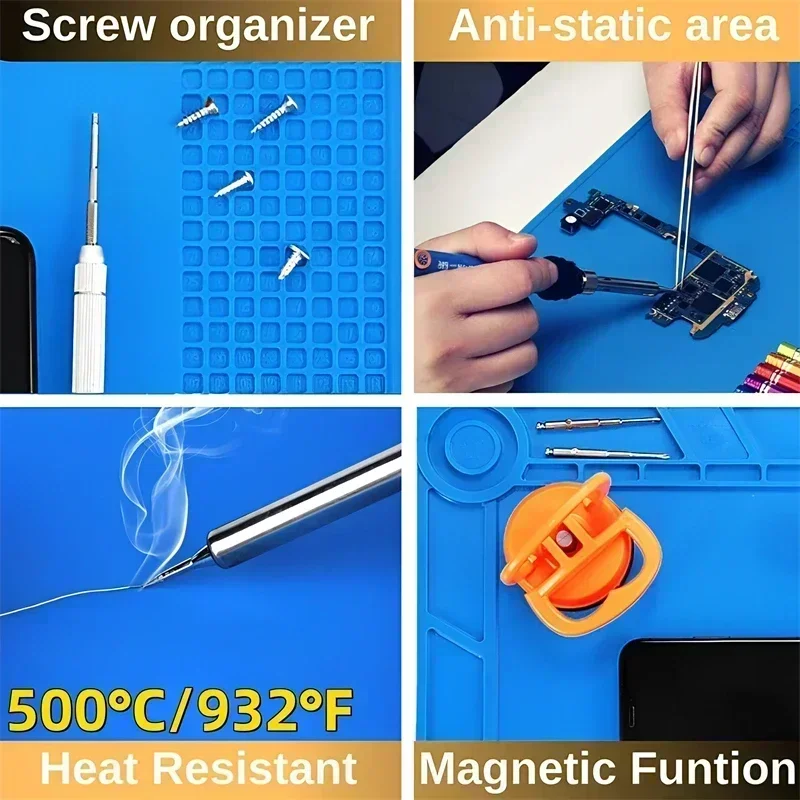Magnetic Mat Silicone Repair M - огляд і ціна Electronics Repair Mat