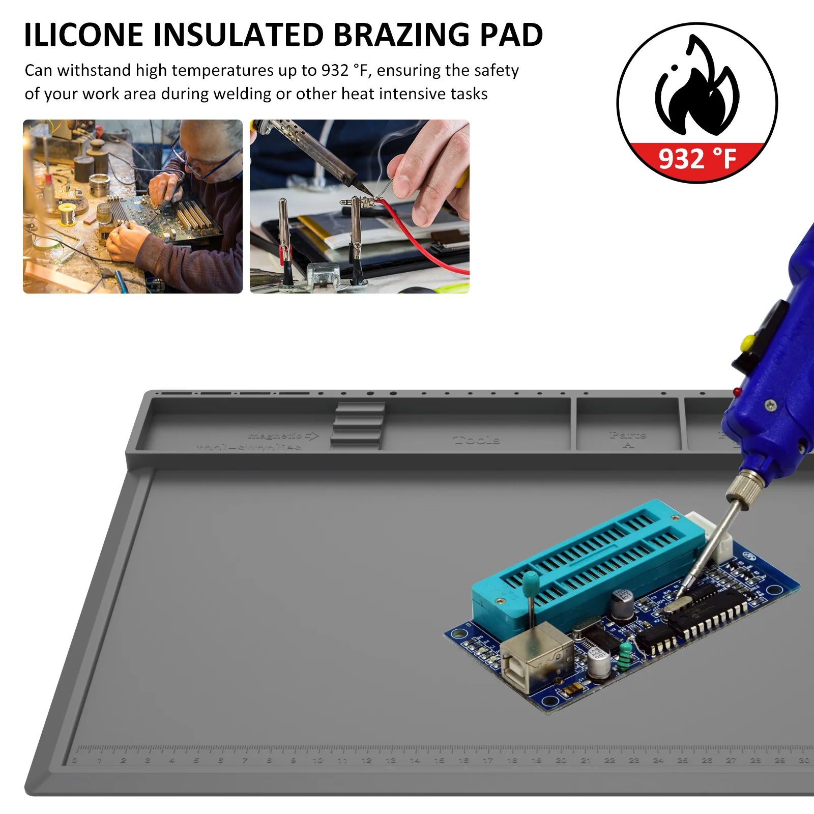 Soldering Station Mat Silicone - огляд і ціна Electronics Repair Mat