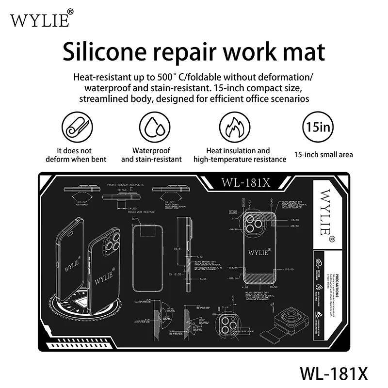 WYLIE WL-181X Silicone Solderi - огляд і ціна Electronics Repair Mat